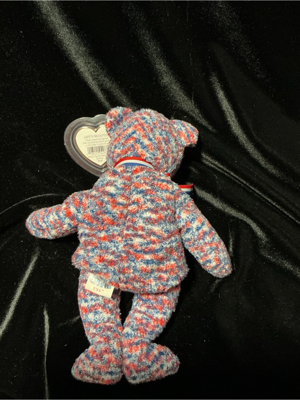 Ty Patriotic Red, White & Blue USA Bear Plush-USA - Picture 3 of 3